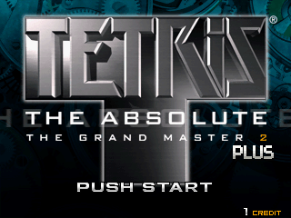 Tetris the Absolute The Grand Master 2 Plus Title Screen